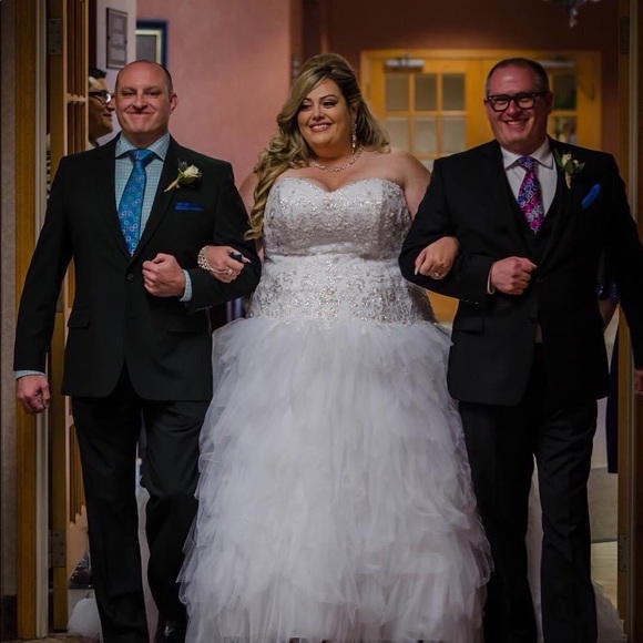 David's Bridal Dresses Plus Size Wedding Dress With Garment Bag